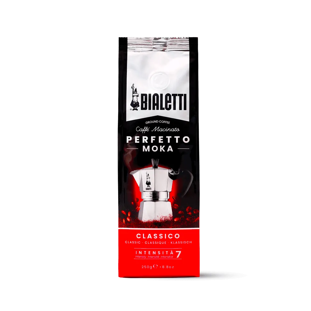 Bialetti Perfetto Moka Classico – gemahlener Kaffee 250 g