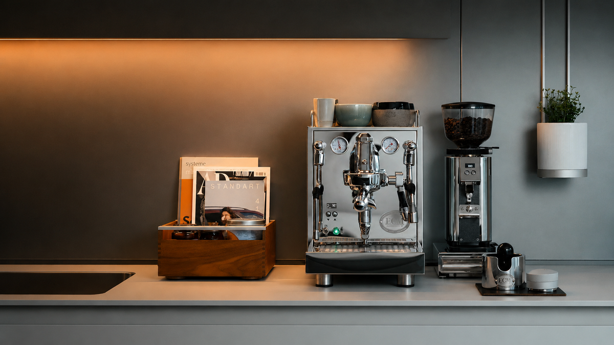 Premium Espresso-Bundle aus Espressomaschine und Kaffeemühle