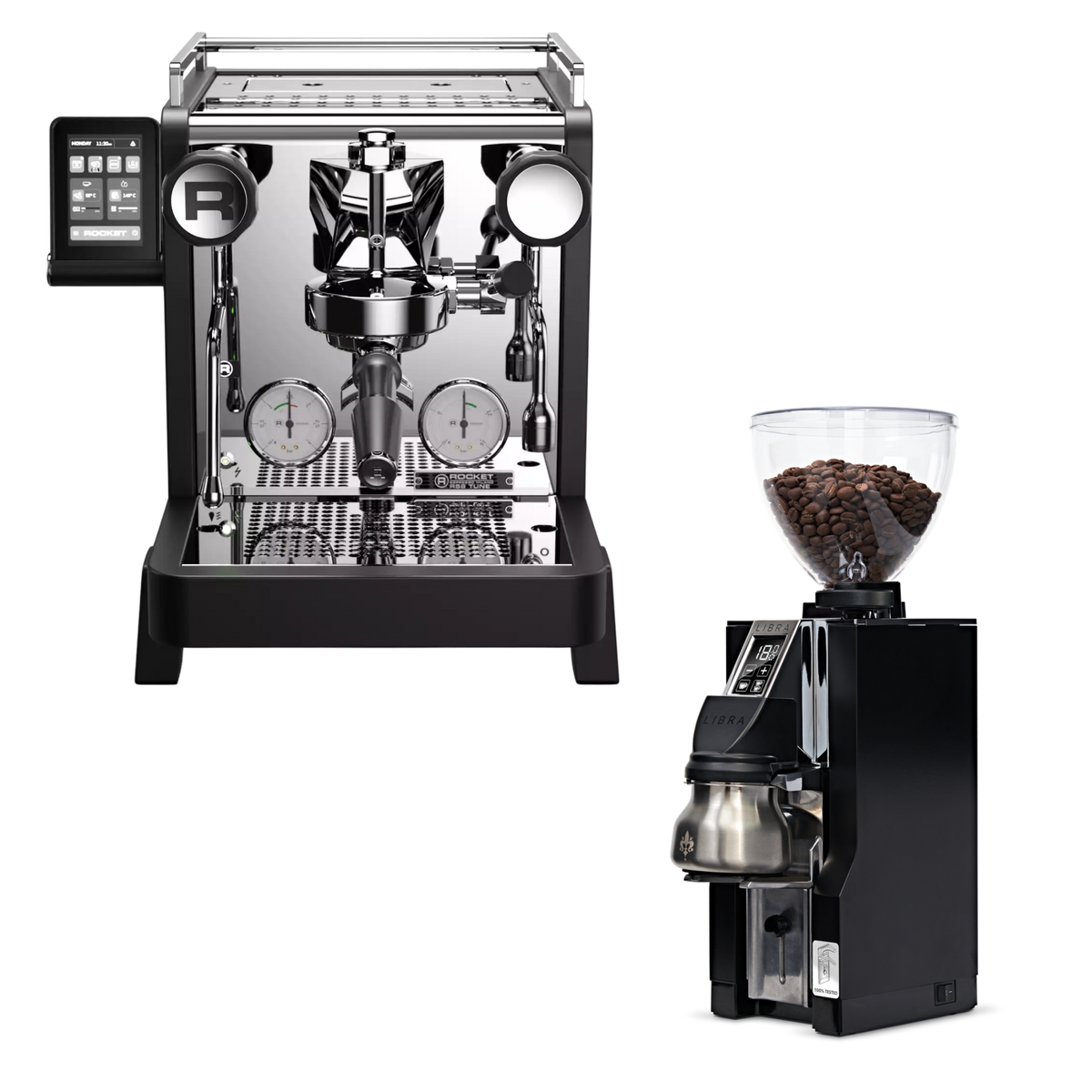 Rocket R58 TUNE und Eureka Libra Grind-by-Weight-Bundle für Milchgetränke