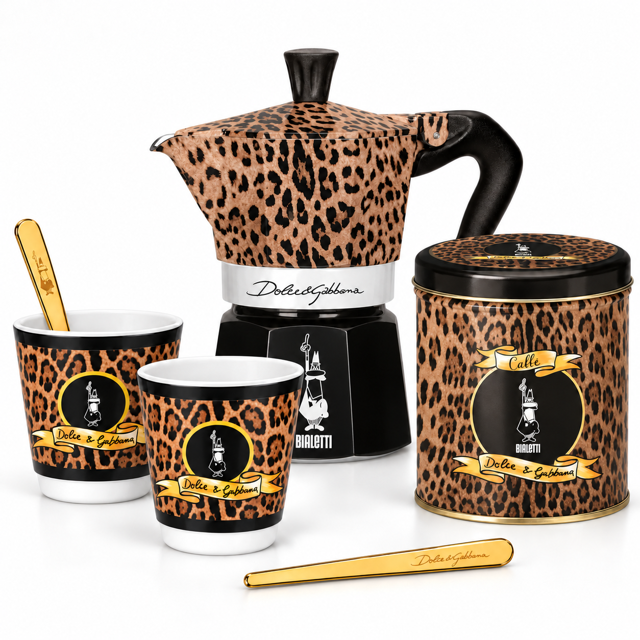 Bialetti x Dolce & Gabbana Leopardo Geschenkset – Produktfoto BaristaYOU