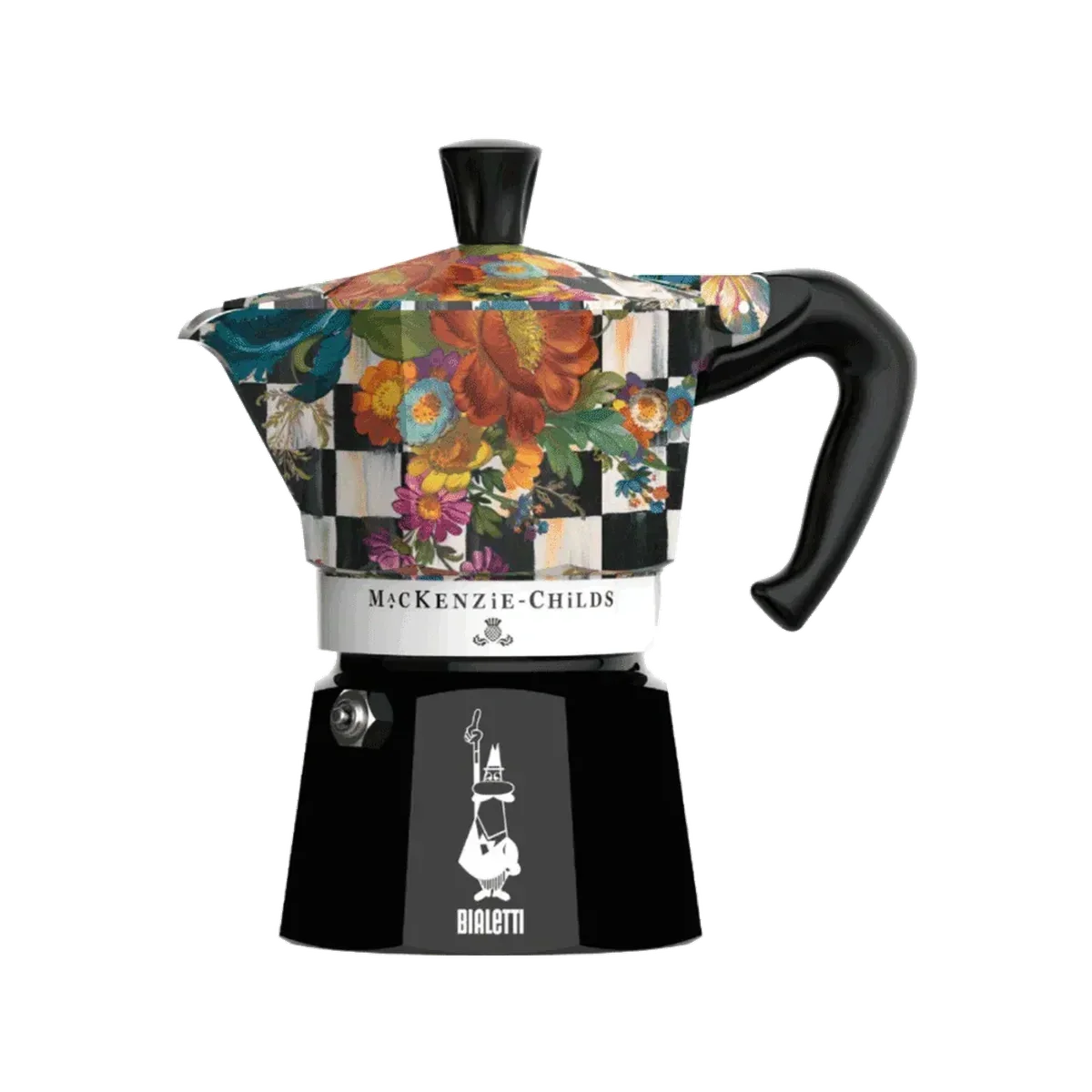 Bialetti MacKenzie-Childs Espressokocher Moka Express 3 Tassen