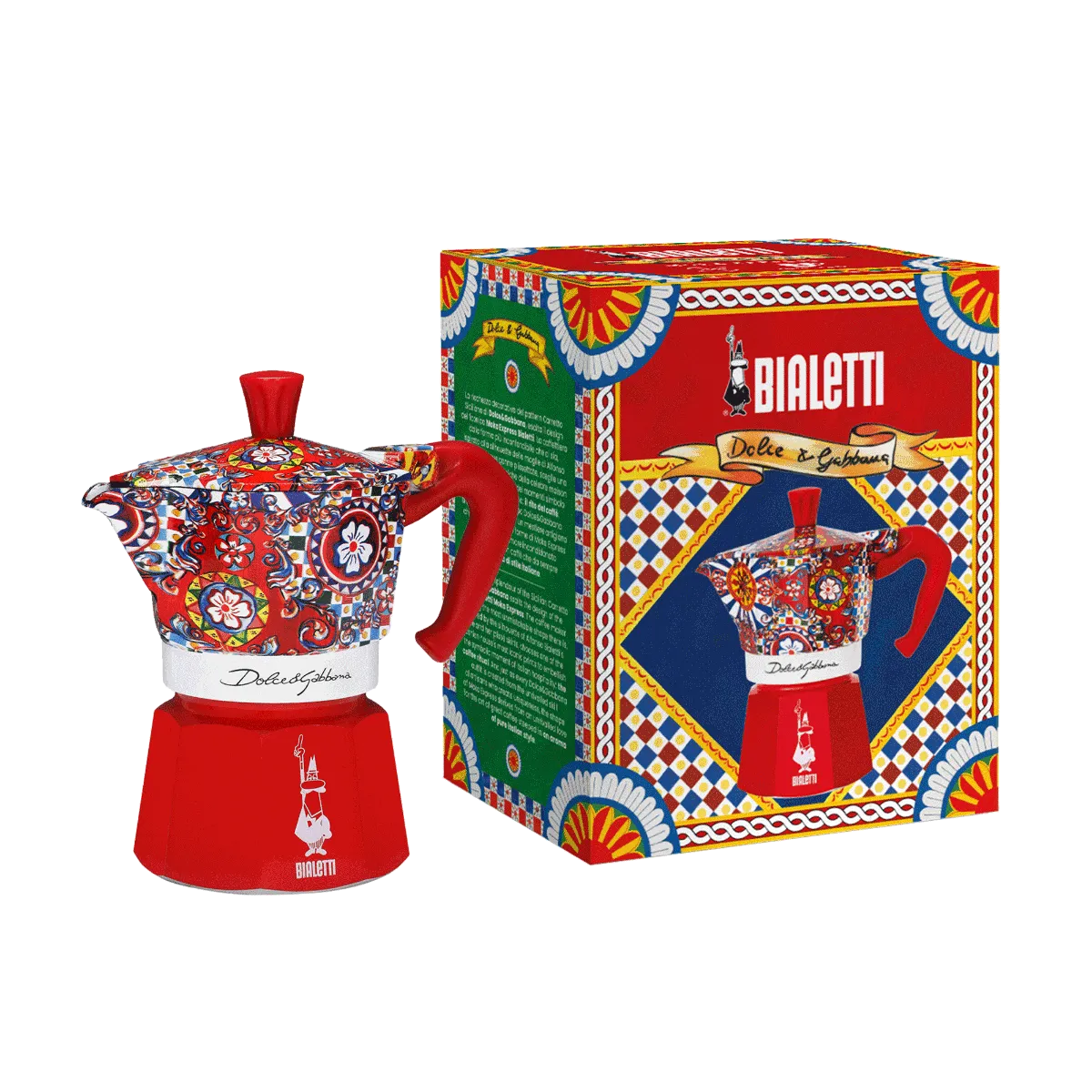 Bialetti Dolce&Gabbana Moka Express Sicilian Cart – 3 Tassen