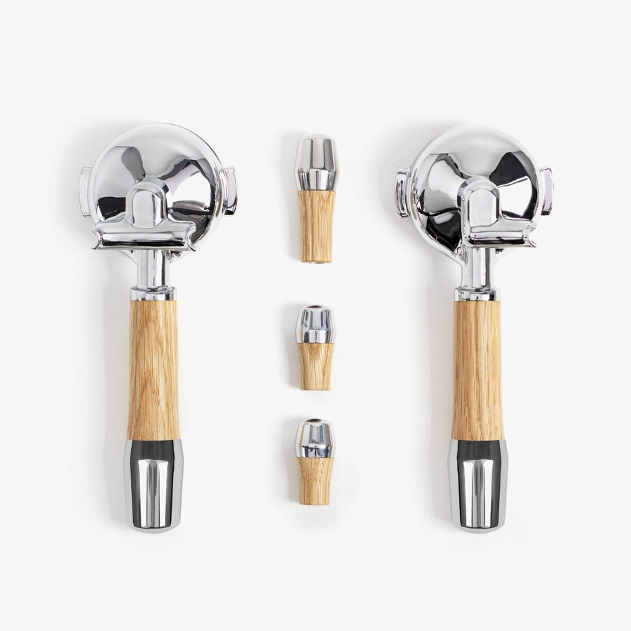 Wiedemann Griffset for ECM machines with oak handles and toggle lever V2.
