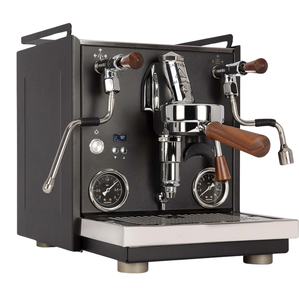 Profitec RIDE Schwarz & Mahlkönig E64 WS Schwarz – Dualboiler Bundle