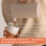 Groenenberg Edelstahl French Press Earth 0,6 L – Nachhaltig & langlebig