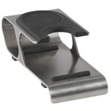 Joefrex Tamping Station Professional Down, stainless steel and silicone design, ergonomic and durable barista accessory.