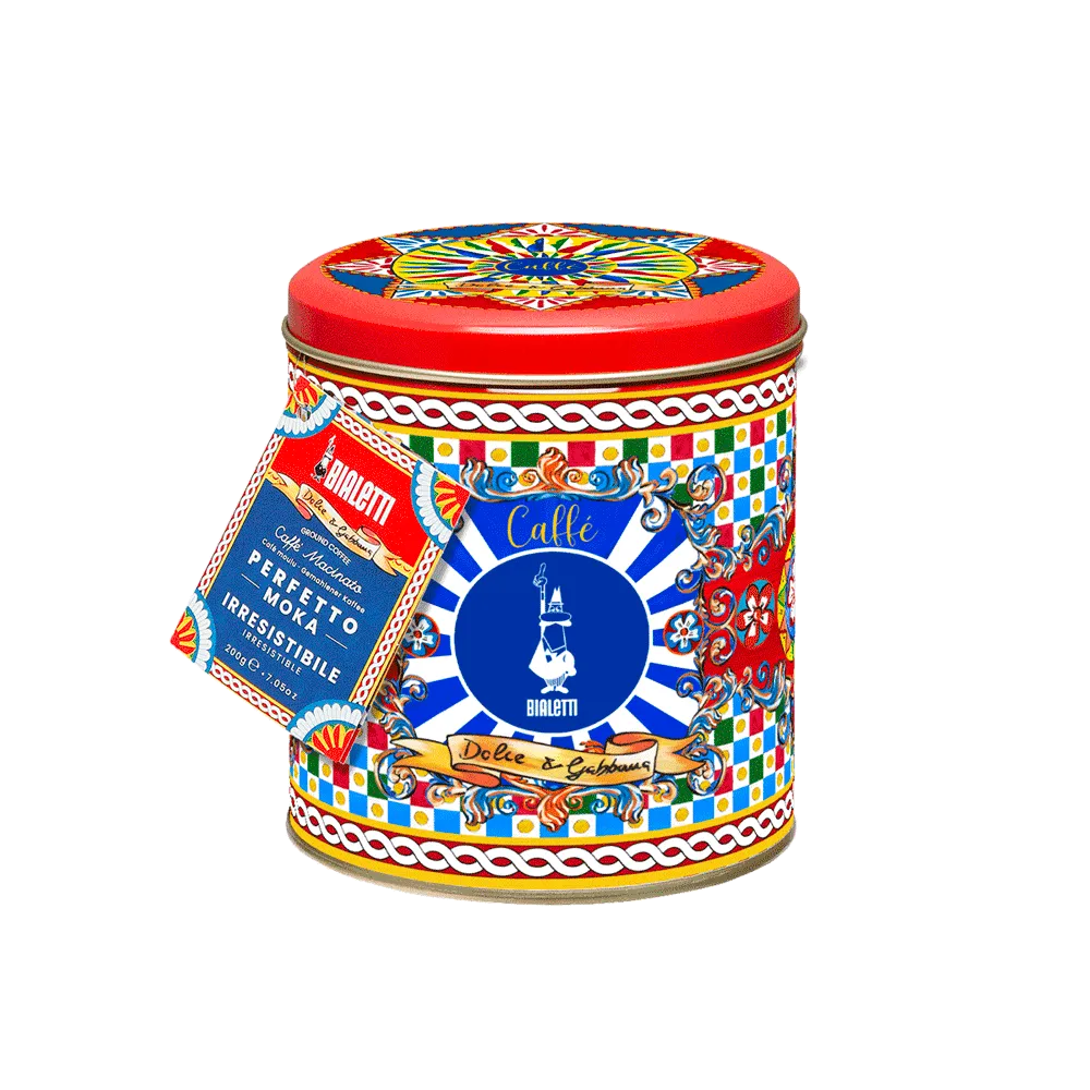Bialetti x Dolce & Gabbana Design-Kaffeedose + Perfetto Moka Irresistibile 200 g