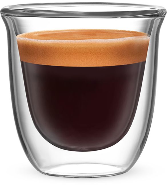 Bialetti Firenze 80 ml Espressogläser aus doppelwandigem Borosilikatglas
