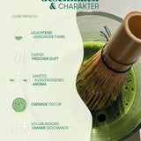 Barista You Matcha Set S Bio Matcha 1. Ernte mit Bambusbesen