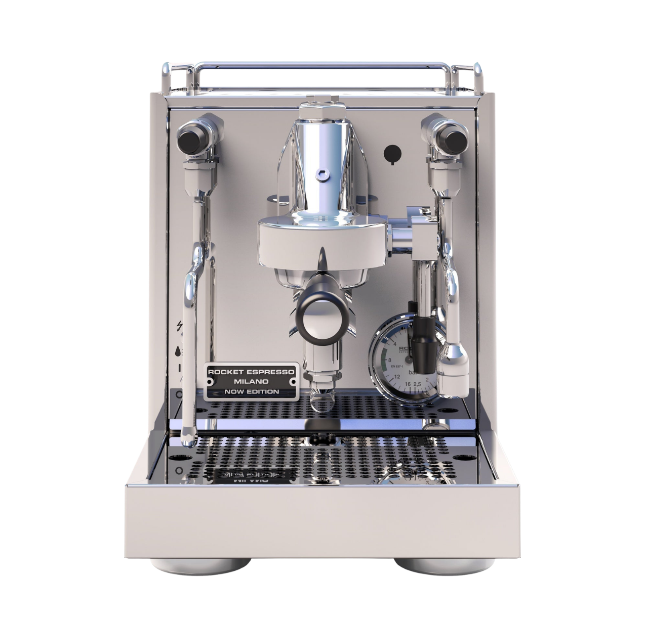 Rocket Now Inox Espressomaschine Frontalansicht