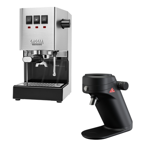 Gaggia Classic Evo Pro E24 Inox + Mahlkönig X64 SD Black Bundle