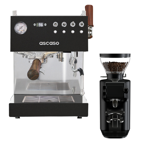 Ascaso Steel DUO Plus PID V3 noir & bois + Mahlkönig E64 WS noir | Ensemble