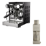 Rocket Appartamento TCA Schwarz/Schwarz & Varia VS4 Sand – Single Dose Espresso Set