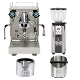 ECM Mechanika VI Slim PID & C-Automatik 54 – Bundle mit Tamperstation und Abschlagbox