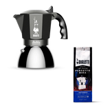 Bialetti Brikka Induction 4 Tassen Geschenkset – Kaffee & Gläser
