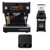 La Marzocco Linea Mini R Schwarz Bundle mit Walnut Umbau, Pico & Brew by Weight Waage