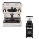 La Marzocco Linea Mini R Brushed Brass & Pico Schwarz Premium Bundle