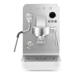 Smeg Mini Pro EMC02 Weiß Espressomaschine Frontalansicht