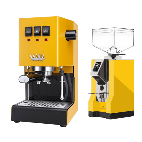 Gaggia EVO Pro E24 Yellow Bundle with Eureka Specialita Yellow