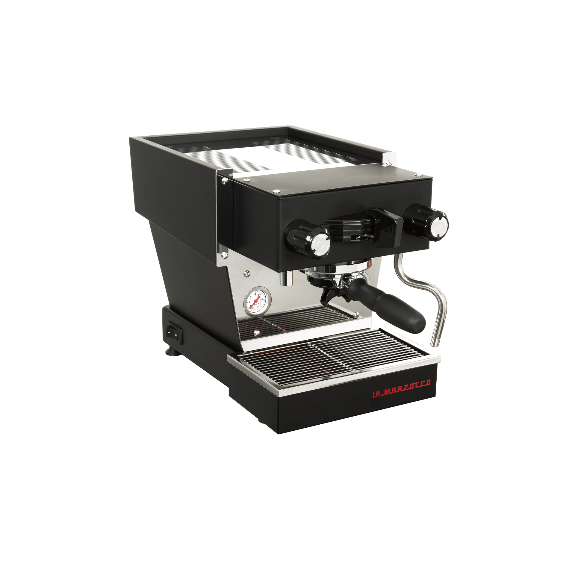La Marzocco Linea Micra in Schwarz kompakte Dual-Boiler Espressomaschine