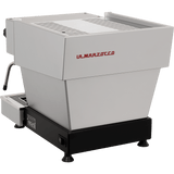 La Marzocco Linea Mini R in Grau Dreiviertelansicht von hinten