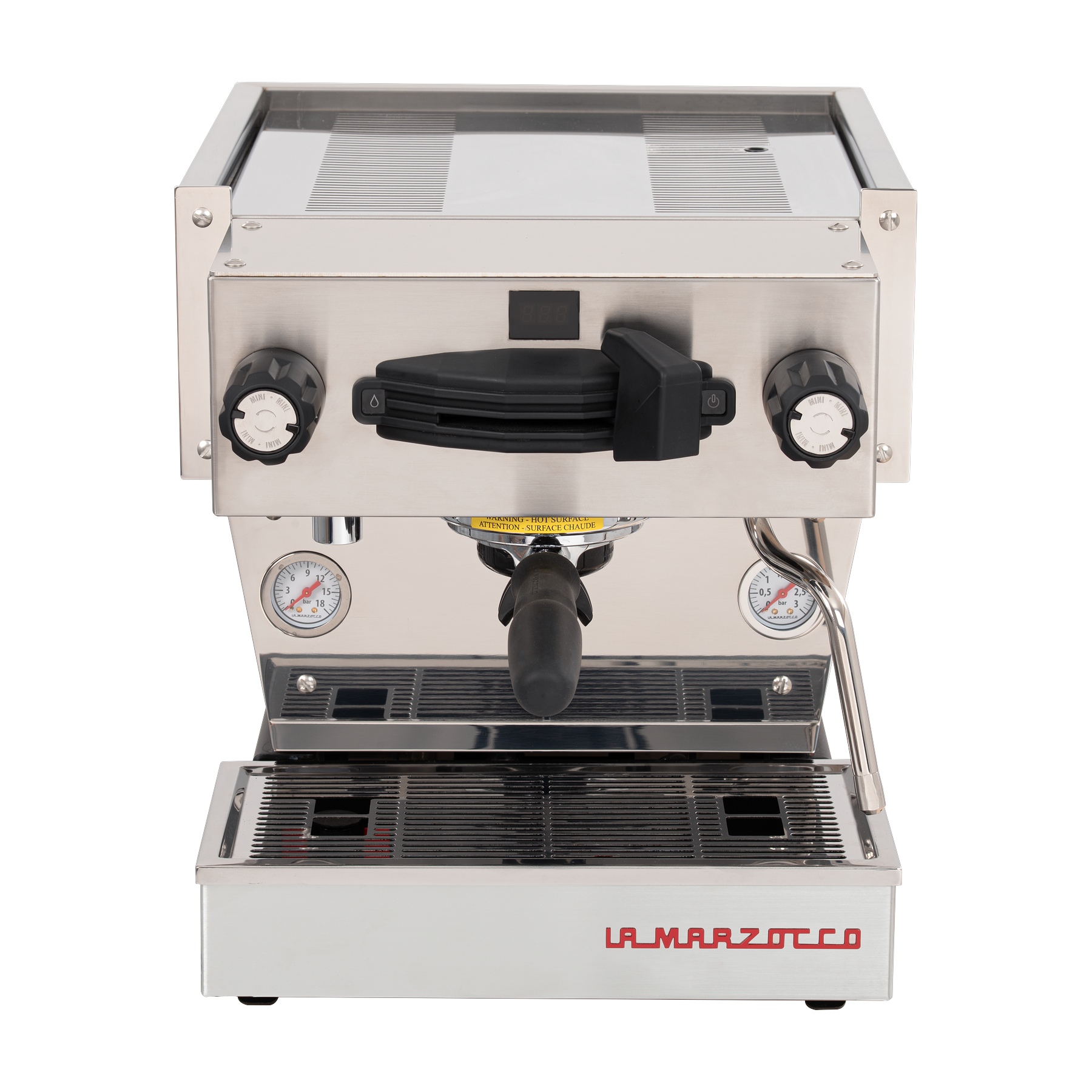 La Marzocco Linea Mini R Brushed Brass & Pico Schwarz Premium Bundle