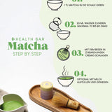 Barista You Matcha Set S Bio Matcha 1. Ernte mit Bambusbesen