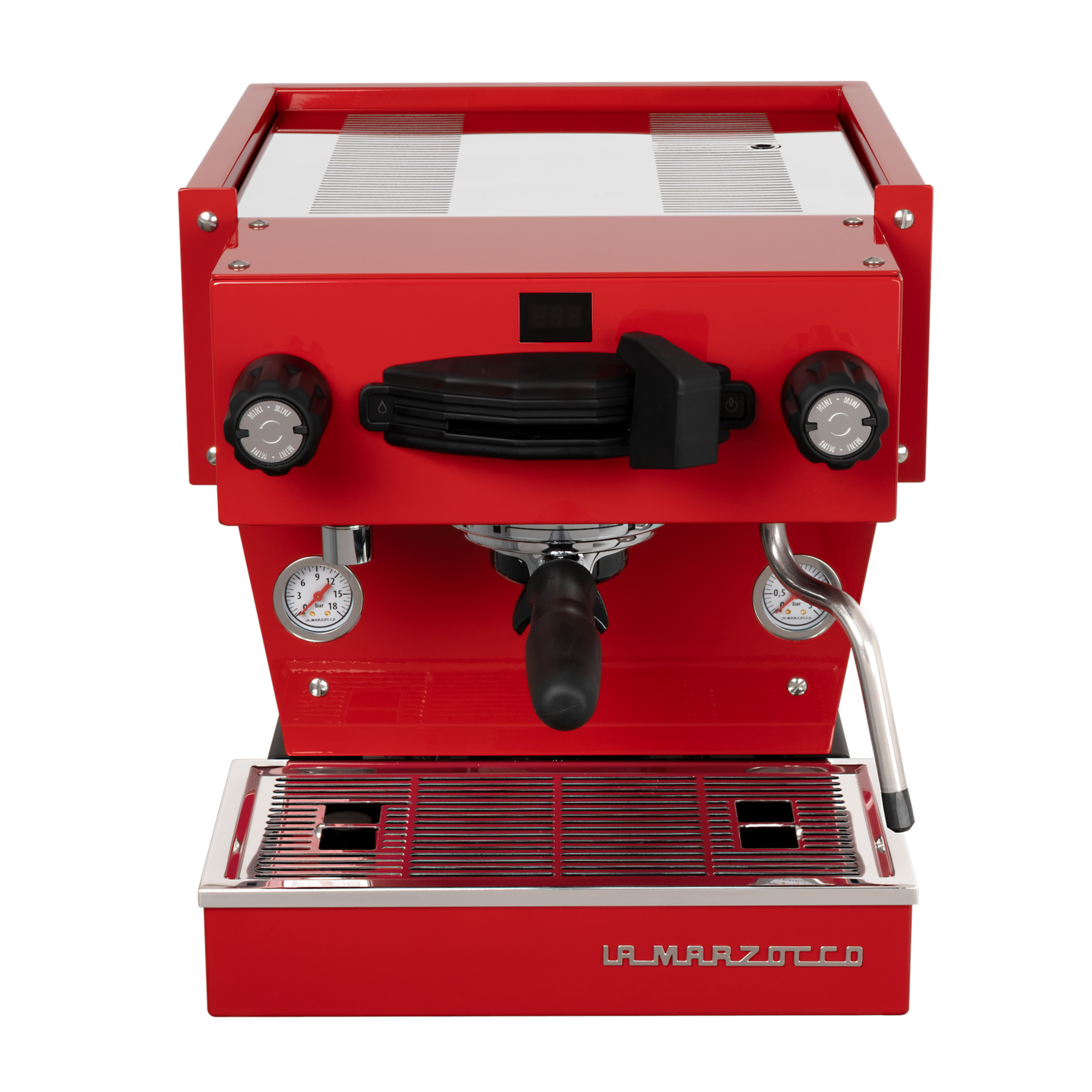 La Marzocco Linea Mini R in Rot Frontansicht