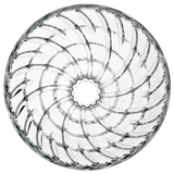 Hario V60 Glass Coffee Dripper 01 in black with conical shape and spiral grooves.