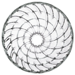 Hario V60 Glass Coffee Dripper 01 in black with conical shape and spiral grooves.