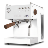 Ascaso Steel Duo PID White & Wood Set mit Eureka Magnifico 16CR weiß