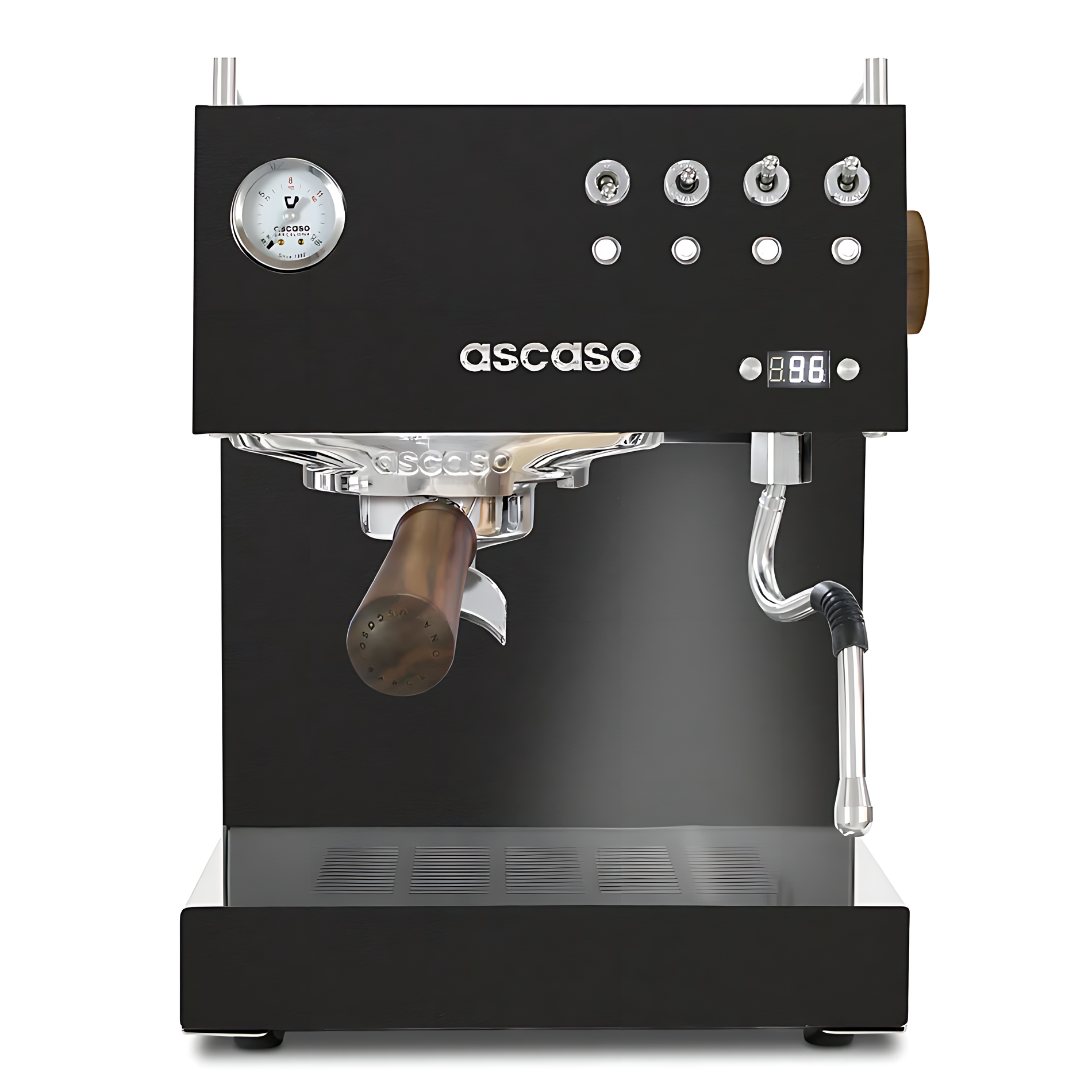 Ascaso Steel UNO PID schwarz / black & wood Version 2024