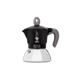 Bialetti Cappuccino Set mit Moka Induction Milchaufschäumer und Kaffee