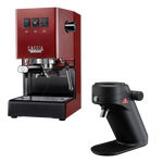 Gaggia Classic E24 Rot und Mahlkönig X64 SD Schwarz – Espresso Bundle