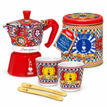 Bialetti Dolce & Gabbana Sicilian Cart Geschenkset – Moka, Becher & Kaffee
