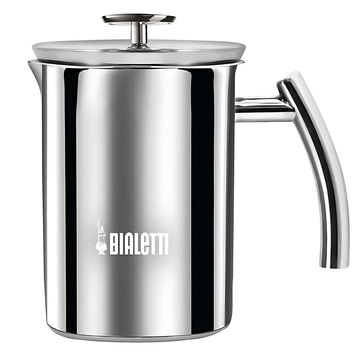 Bialetti Manueller Milchaufschäumer Cappuccinatore, Edelstahl, doppelter Rührer.