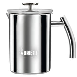 Bialetti Manueller Milchaufschäumer Cappuccinatore, Edelstahl, doppelter Rührer.