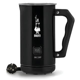 Bialetti Elektrischer Milchaufschäumer MKF02 in Schwarz, kabelloses Design, schnelle Zubereitung, antihaftbeschichtet für einfache Reinigung.