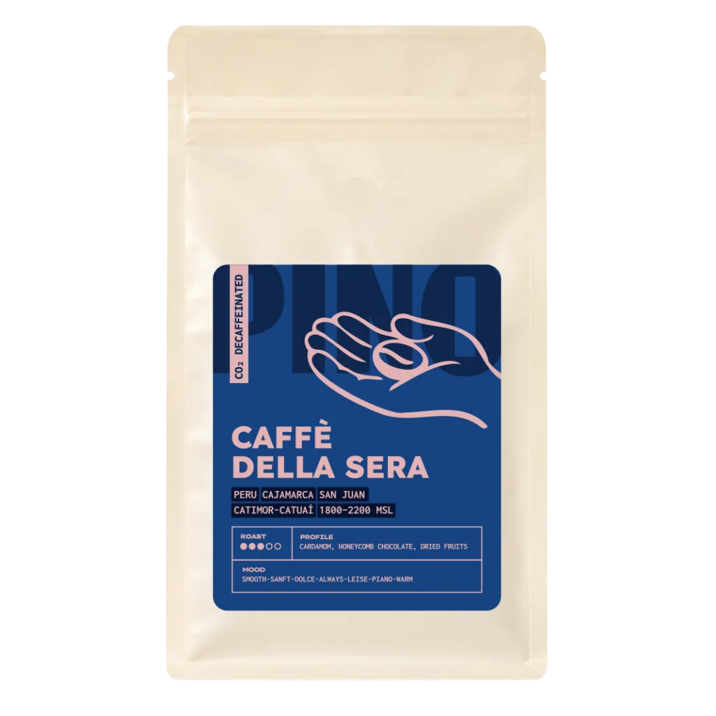 PINO Caffè della Sera – entkoffeinierter Kaffee CO₂ – ganze Kaffeebohnen