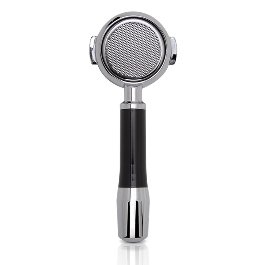 ECM Bodenloser Siebträger Gran Crema with ergonomic handle and 21g filter basket.
