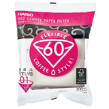 Hario V60 Papierfilter Größe 01 100 Stück for optimal coffee extraction.