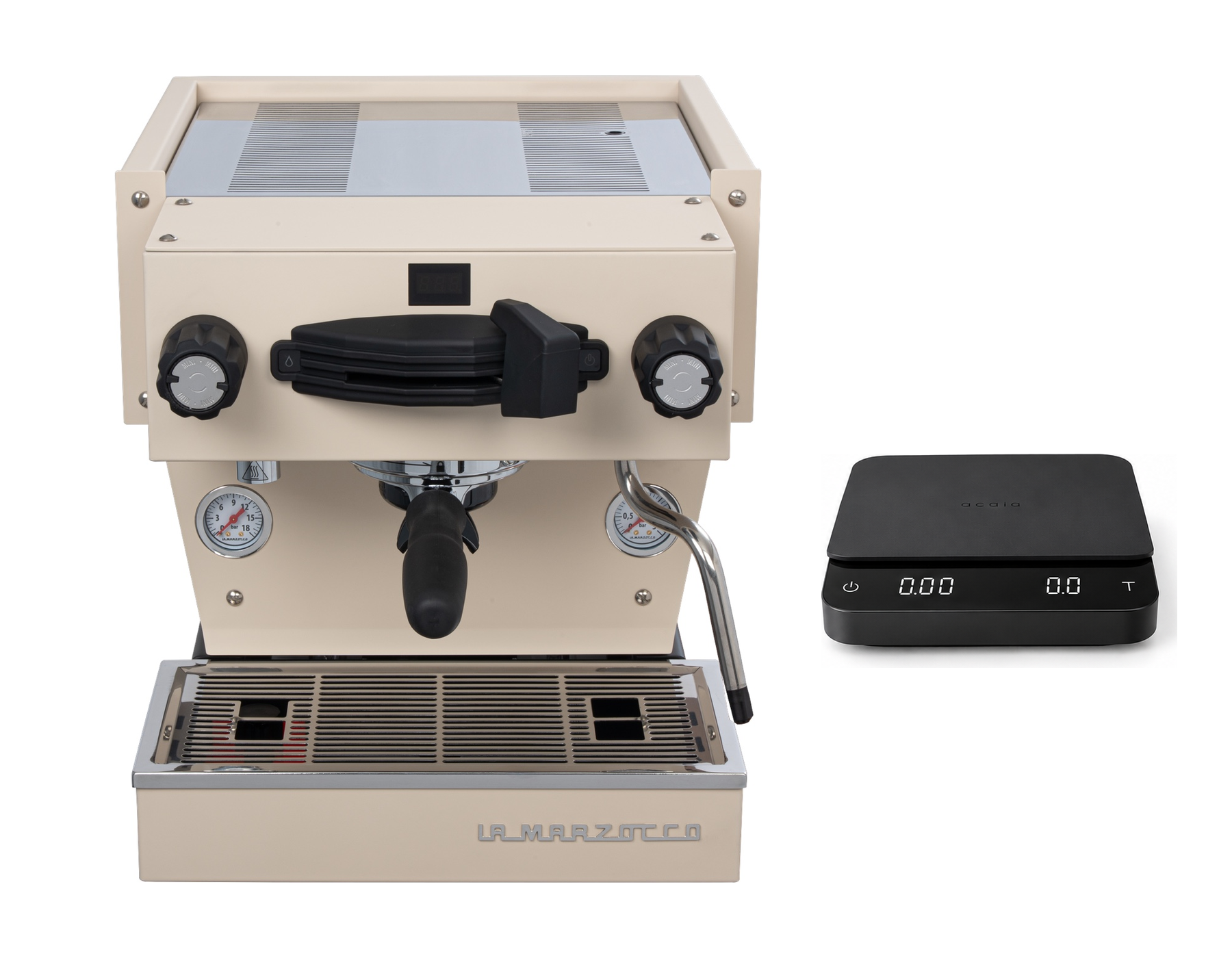 La Marzocco Linea Mini R Crème mit Connected Scale – Brew by Weight Bundle
