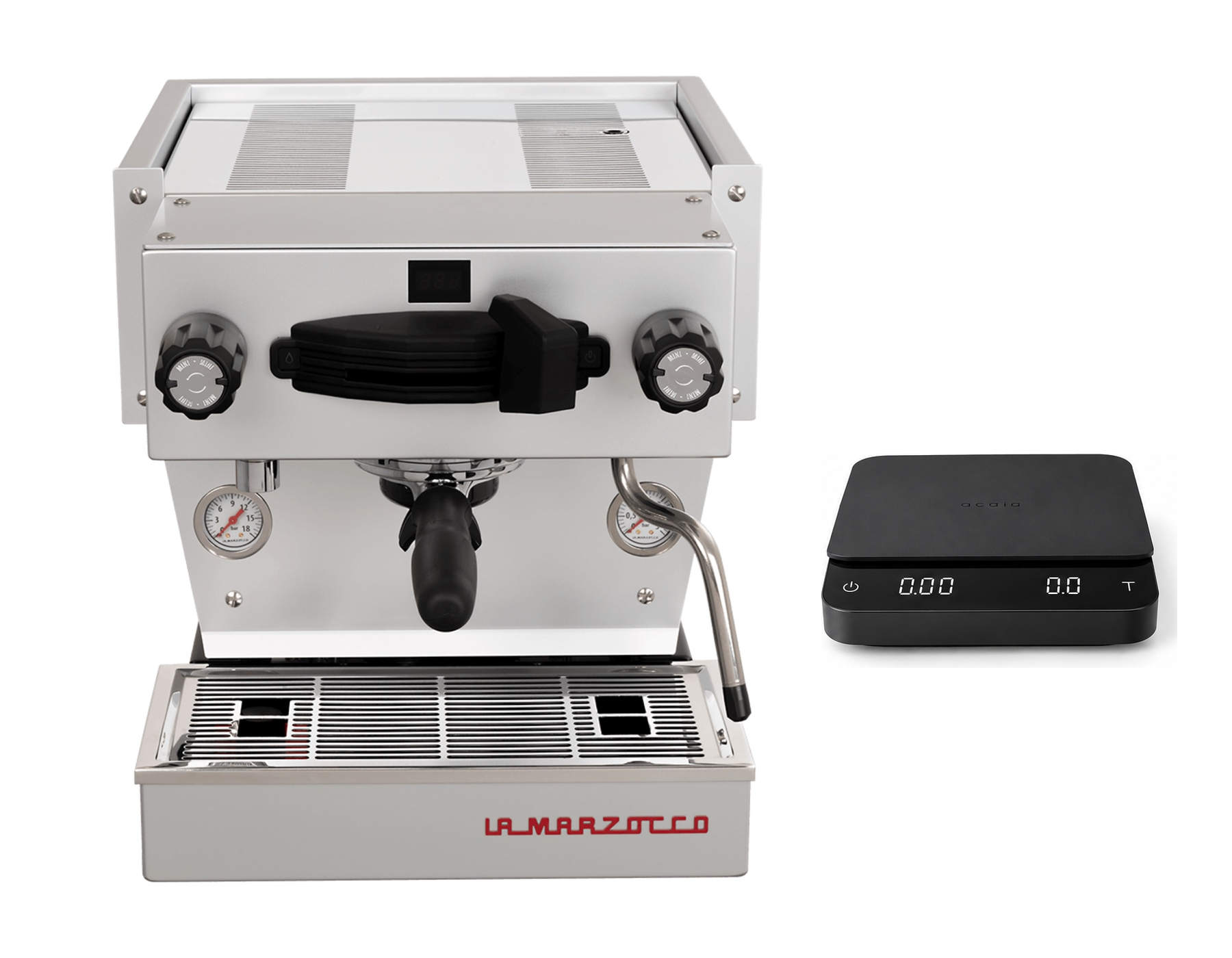 La Marzocco Linea Mini R Grey mit Connected Scale – Brew by Weight Bundle