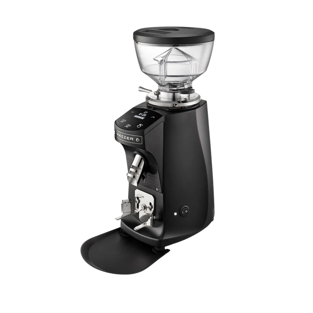 Mazzer Mini zwart – espressomolen met 64-mm-maalschijven