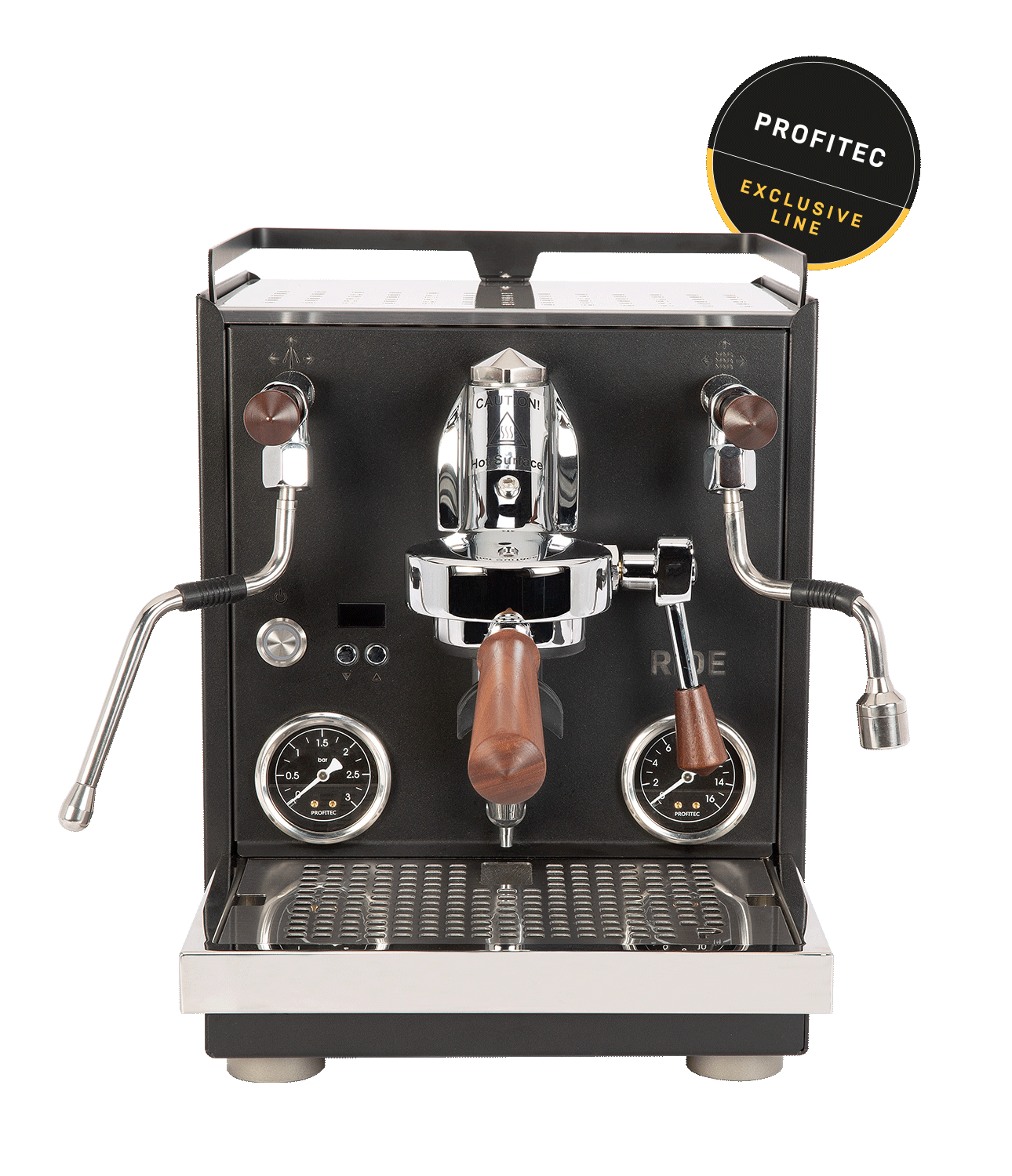 Profitec RIDE Exclusive Line Schwarz Frontalansicht