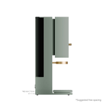 xBloom Studio Sage Green & Gold Kaffeemaschine Seitenansicht