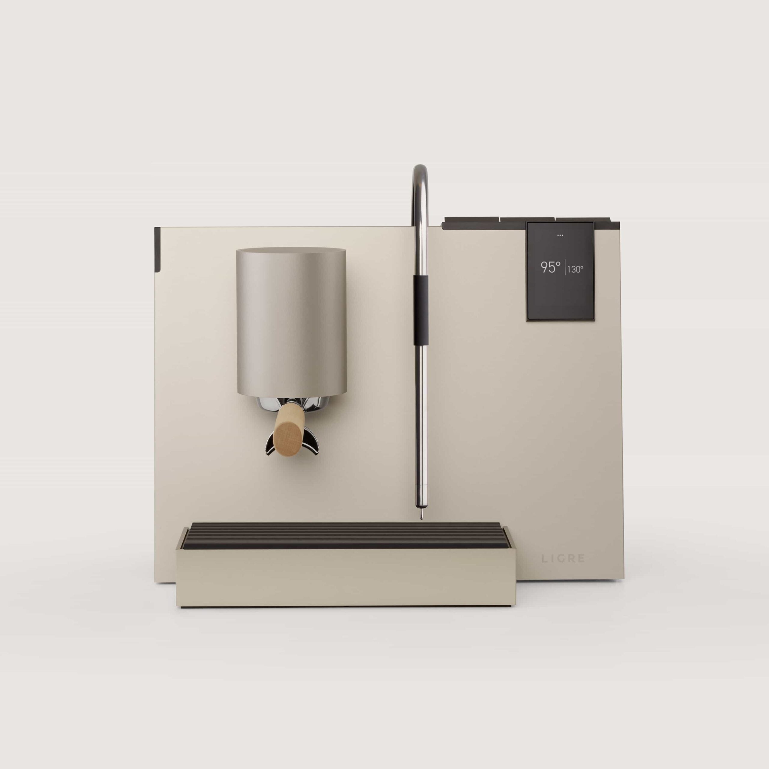 LIGRE Youn Silver-Beige Espressomaschine