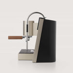 LIGRE Youn Silver-Beige mit Walnut Detailansicht